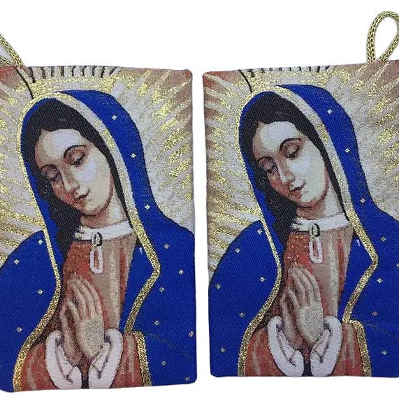 Oremus Mercy - Wholesale Pouch - Unisex - Rosary Pouch - Our Lady of Guadalupe 1/2 Body 3″ x 4″0