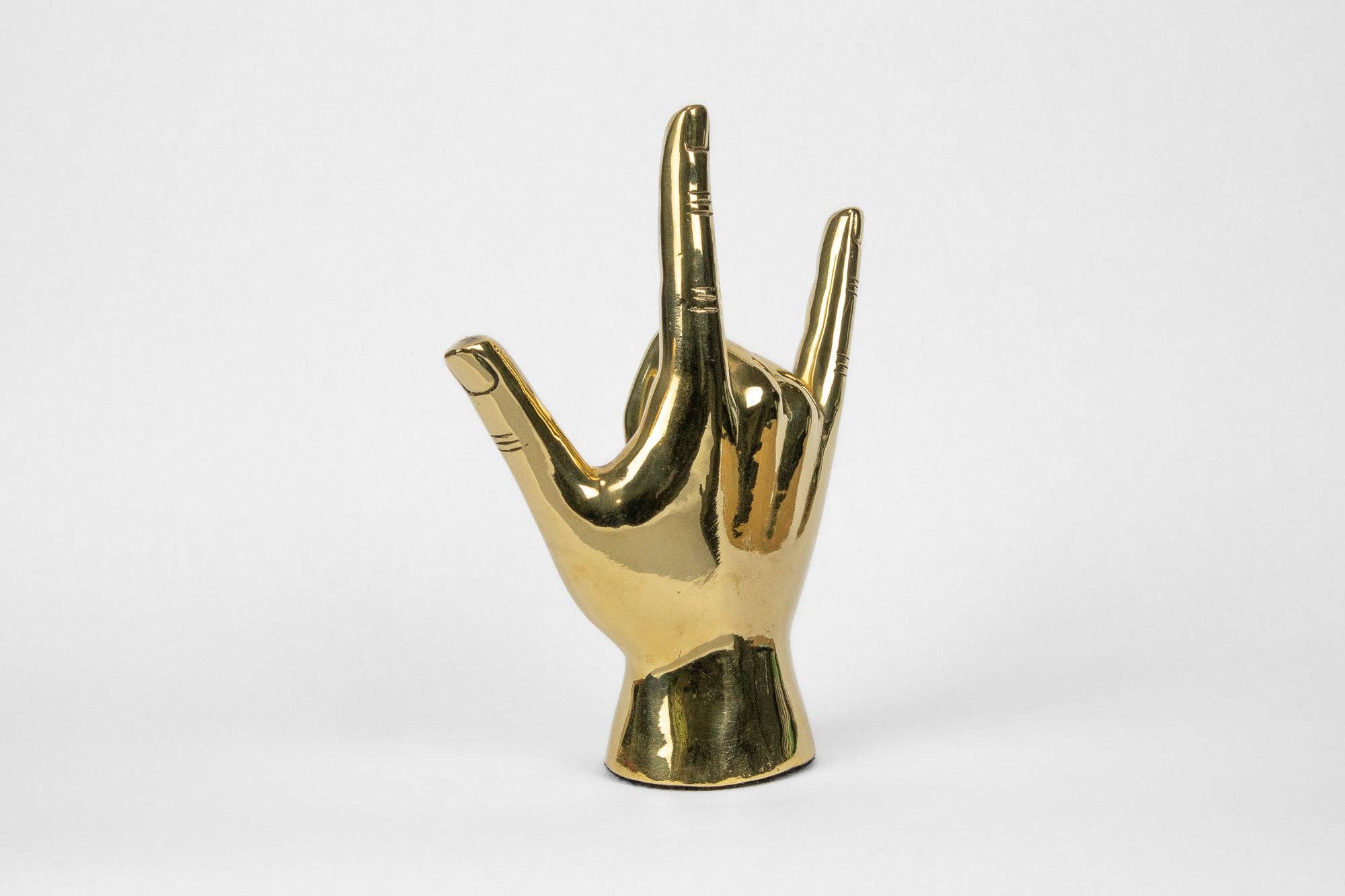 PRIZE - Wholesale Sculpture - The "I Love You" Hand Sign Sculpture in Brass3