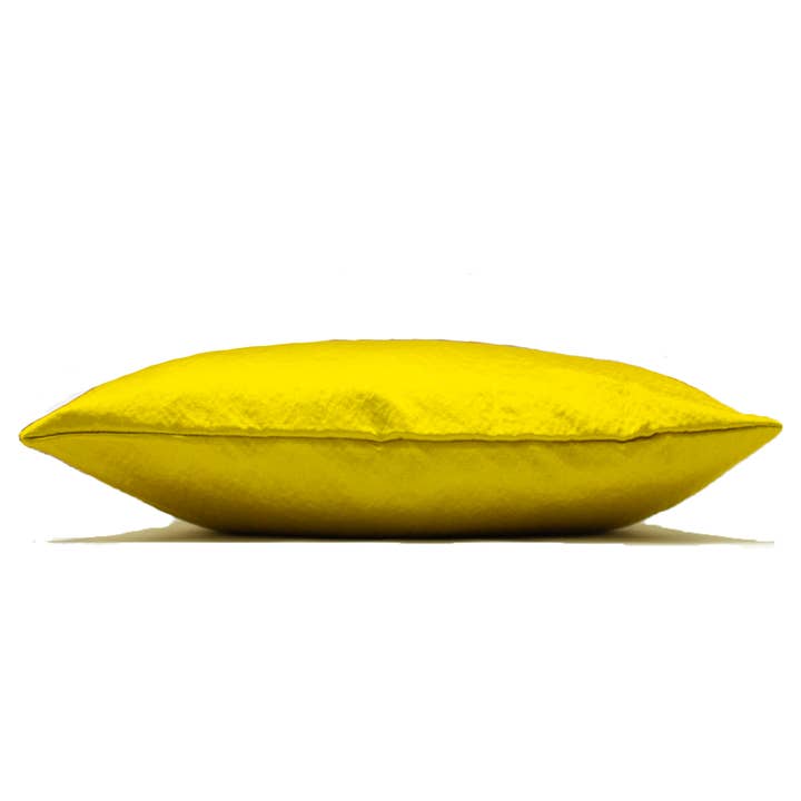 Palermo Sateen Cushion Limon Yellow for wholesale on Faire1
