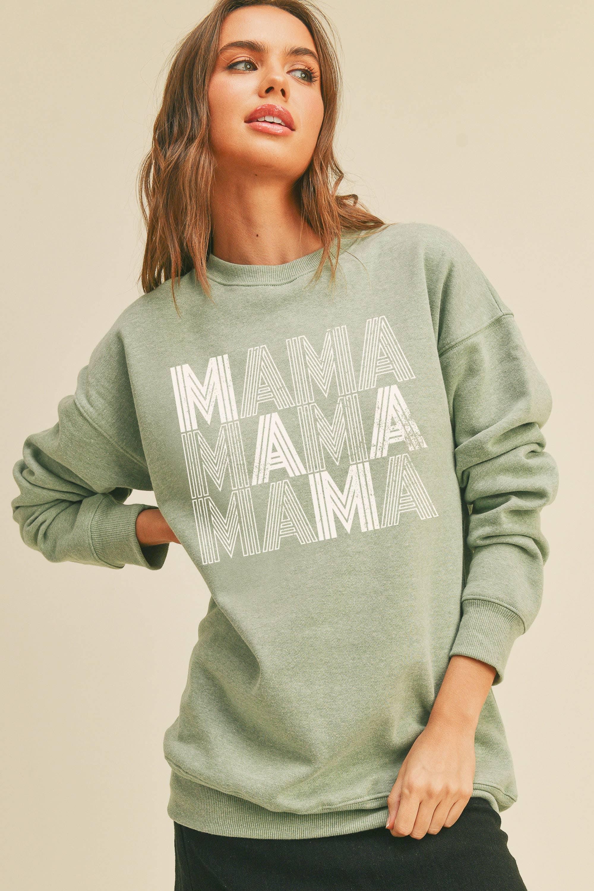 Honestee - Wholesale Graphic Sweatshirt - Women's - Mama Graphic Sweatshirt2
