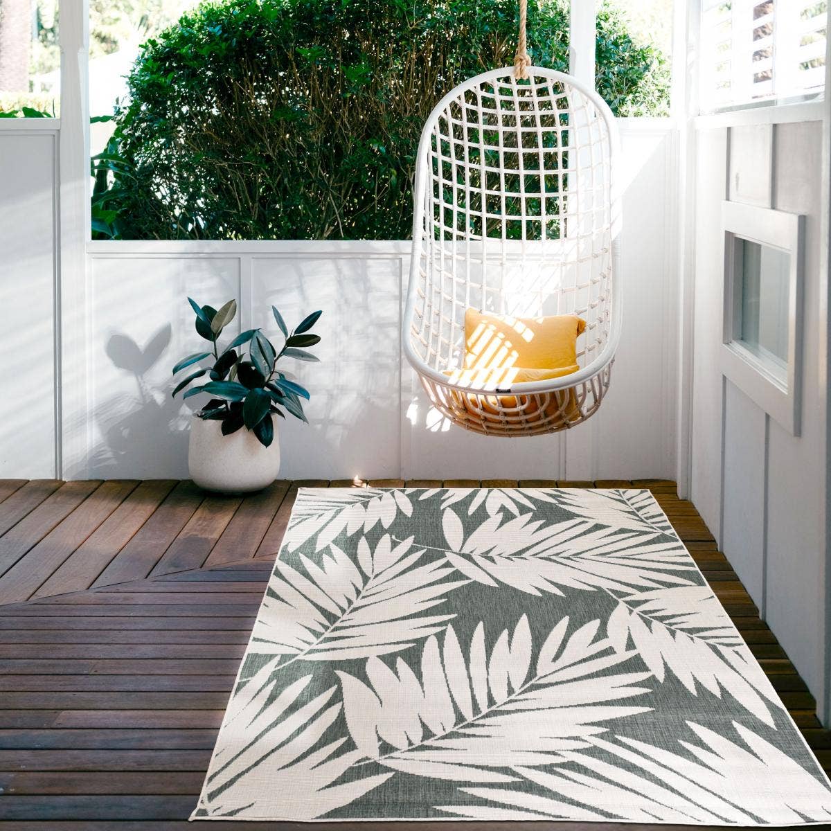 O&Ko - Wholesale Rug Pad - Branver Reversible Green 120X170Cm Outdoor Rug1