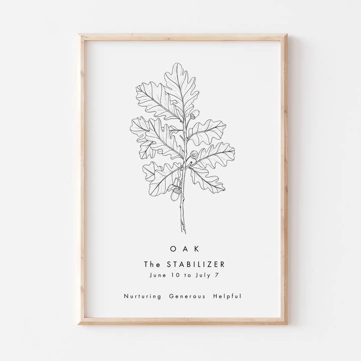 Keltiskt träd Astrologi Print- Ek för wholesale av Lara Vinck