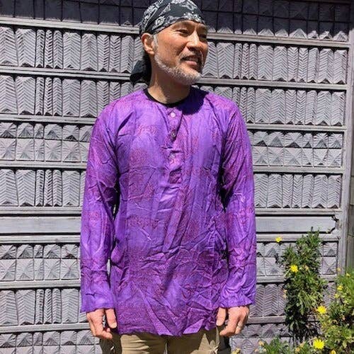 Jayli Clothing - Wholesale Tunic - Women's - Boho Hippie Rayon Prayer Print Long Sleeve Lightweight Shirt6