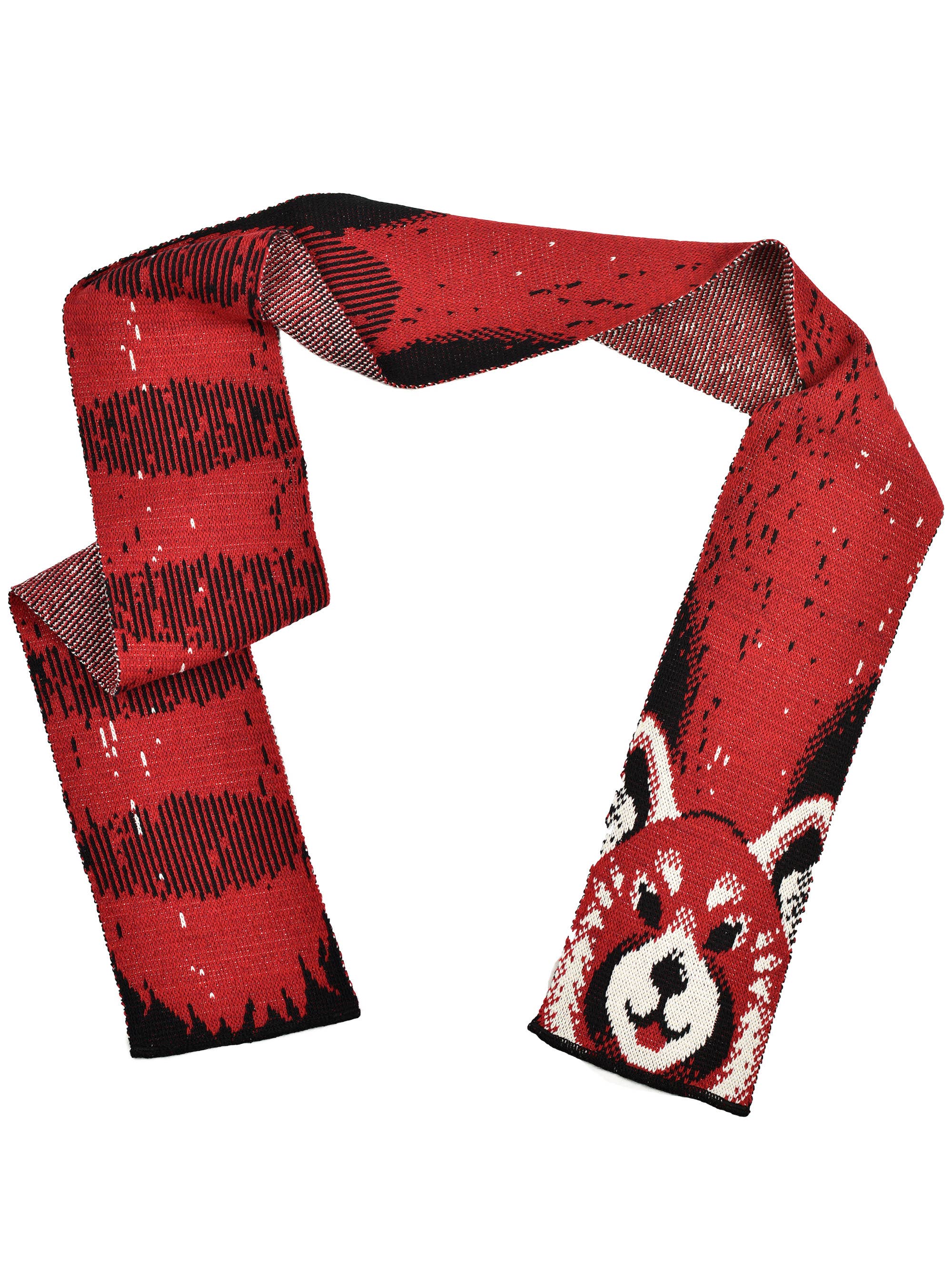 Green 3 - Wholesale Scarf - Women's - Women's Recycled Cotton Sweater Knit Fashion Scarf-Red Panda