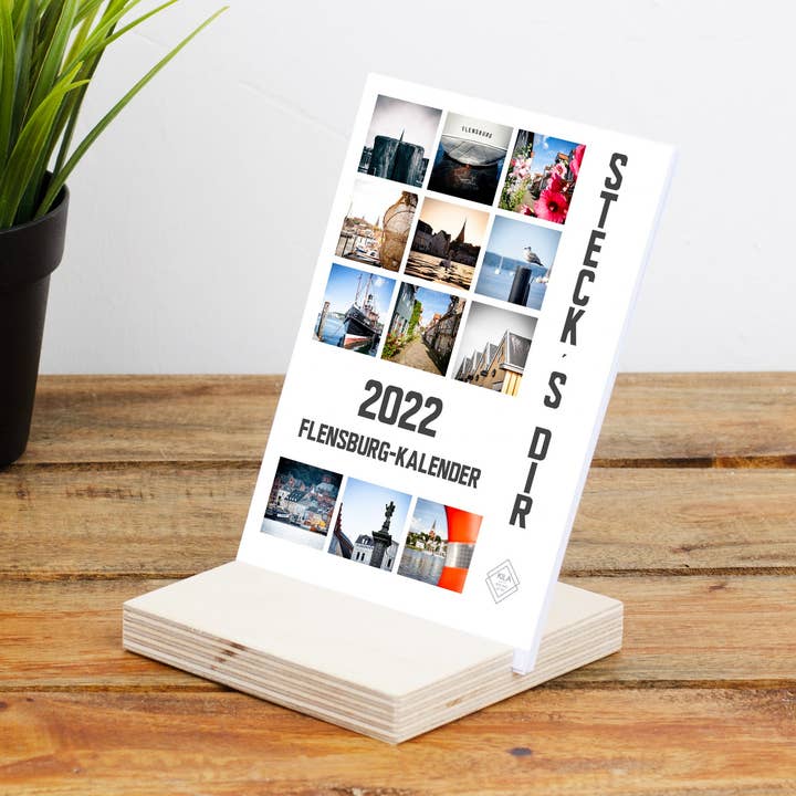 Stick the calendar - Flensburg 2022 for wholesale by Kila-Photography - Deine Stadt auf Holz