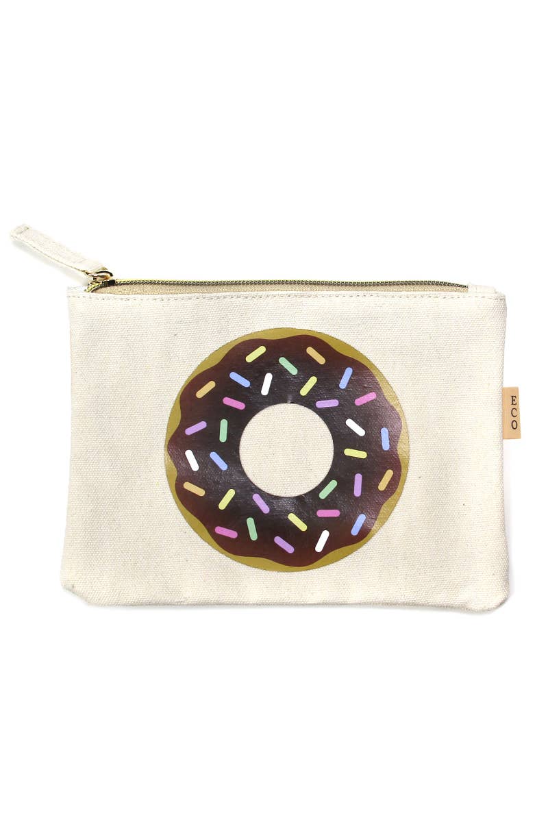 Fashion City - Vente Pochette – femme - Trousse Écologique en Coton Canvas avec Motifs Variés0