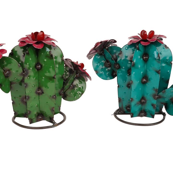 My Amigos Imports - Wholesale Outdoor Ornament/Decor - Sahuaro Metal Cactus-Garden-Yard Art-13x5x10H-Small