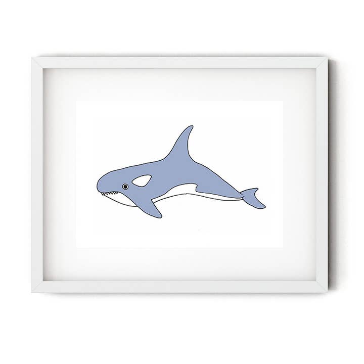 Orca (print) voor wholesale door A Duck Amuck Gift Shop & Art Studio