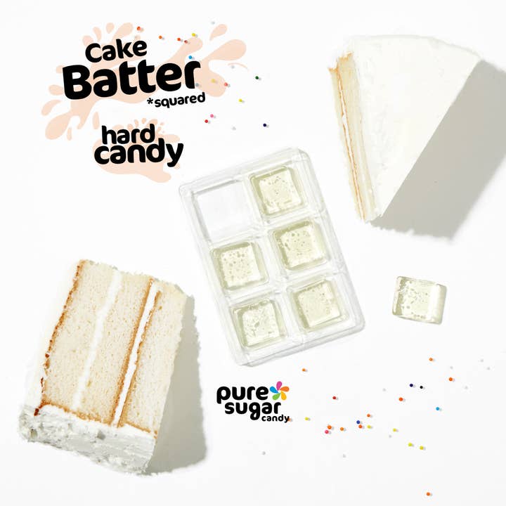 Pure Sugar Candy - Wholesale Hard Candy - Cake Batter Hard Candy Squared
