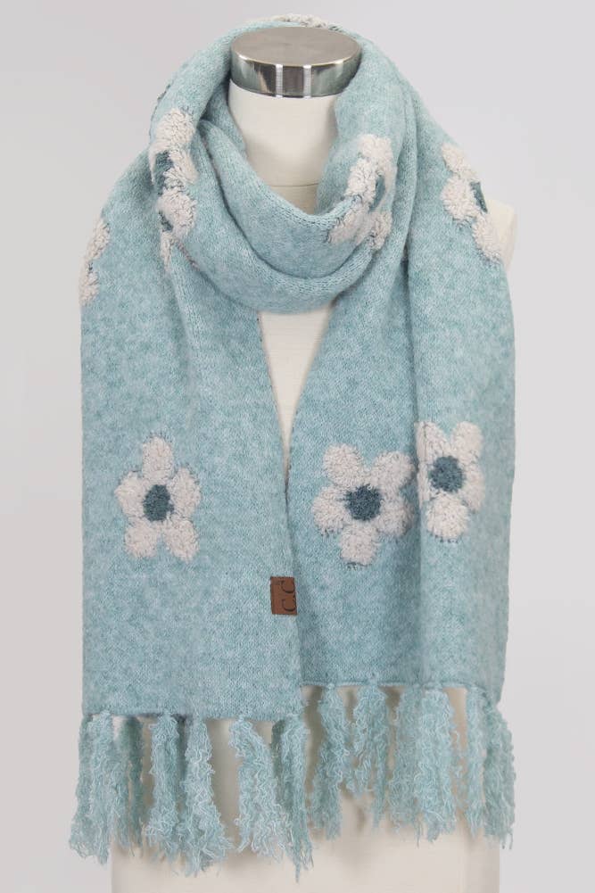 Hana - Wholesale Scarf - Women's - C.C Daisy Pattern Scarf7