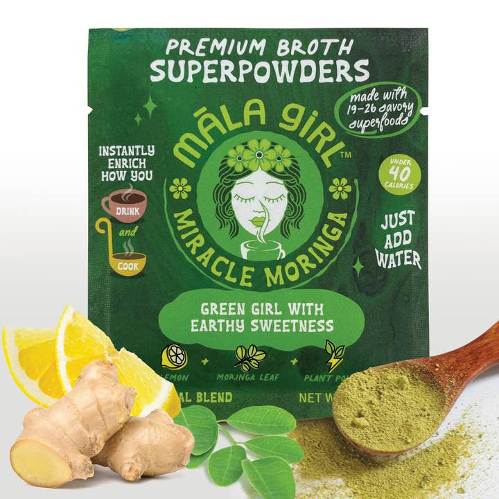 māla girl - Wholesale Broth - Superfood Broth Powder + Instant Soup Base with Moringa1