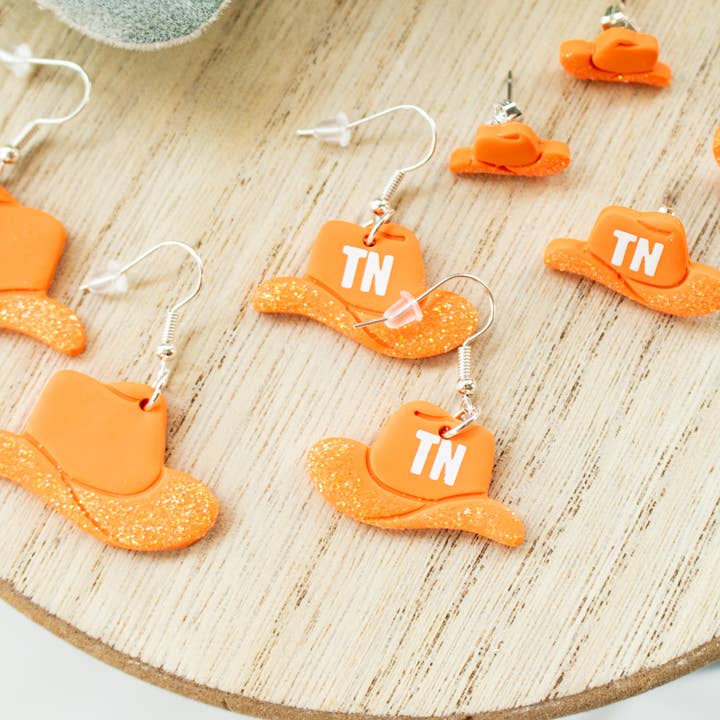 EJ Clay Co - Wholesale Dangle Earrings - TN Glitter Hat Collection1