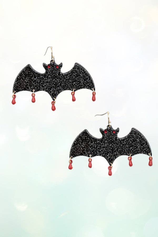 As Shown HALLOWEEN BAT DANGLE EARRING for wholesale on Faire1