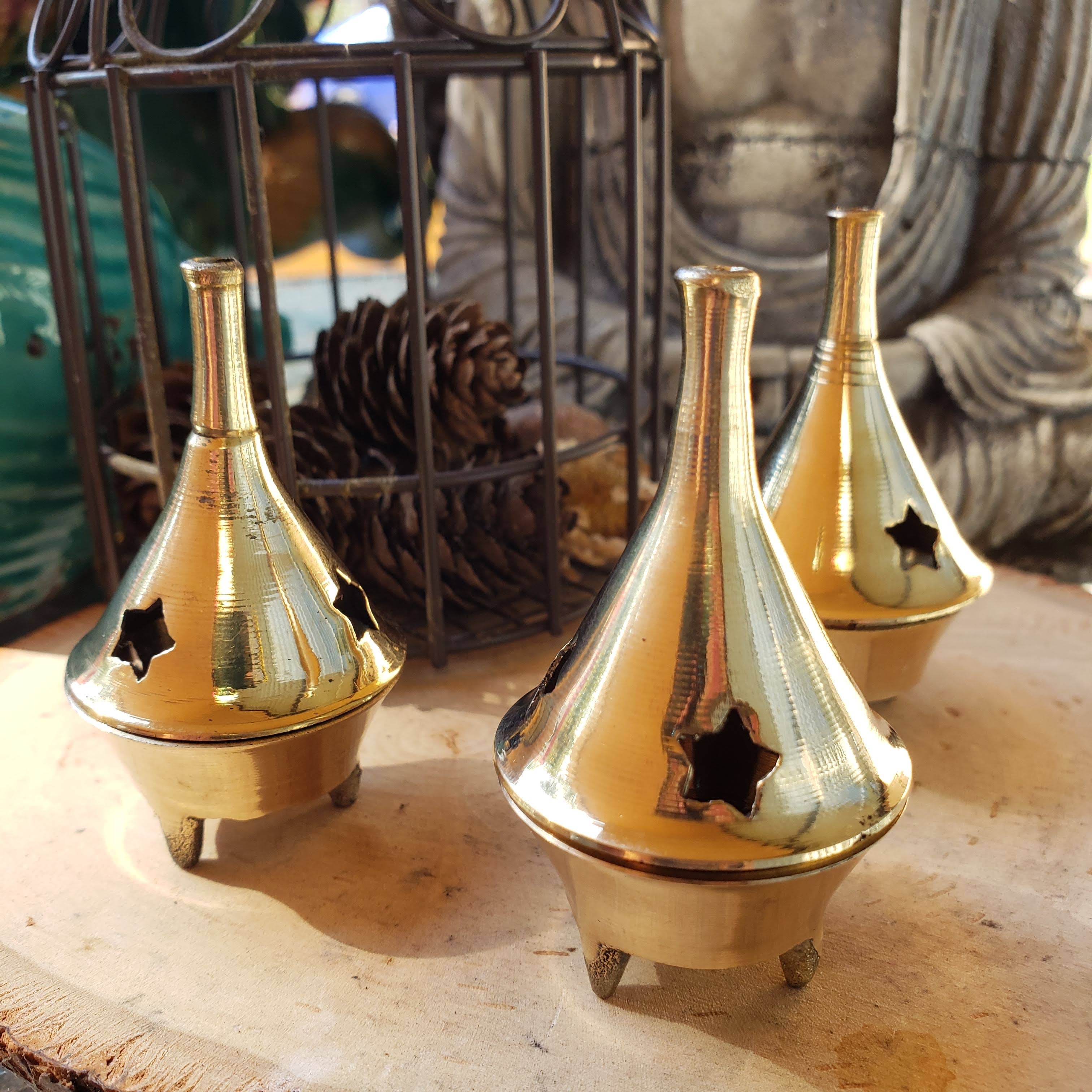 My Magic Place Shop - Wholesale Incense Holder - Brass Cone Burner / Cone Burner/Altar Décor8