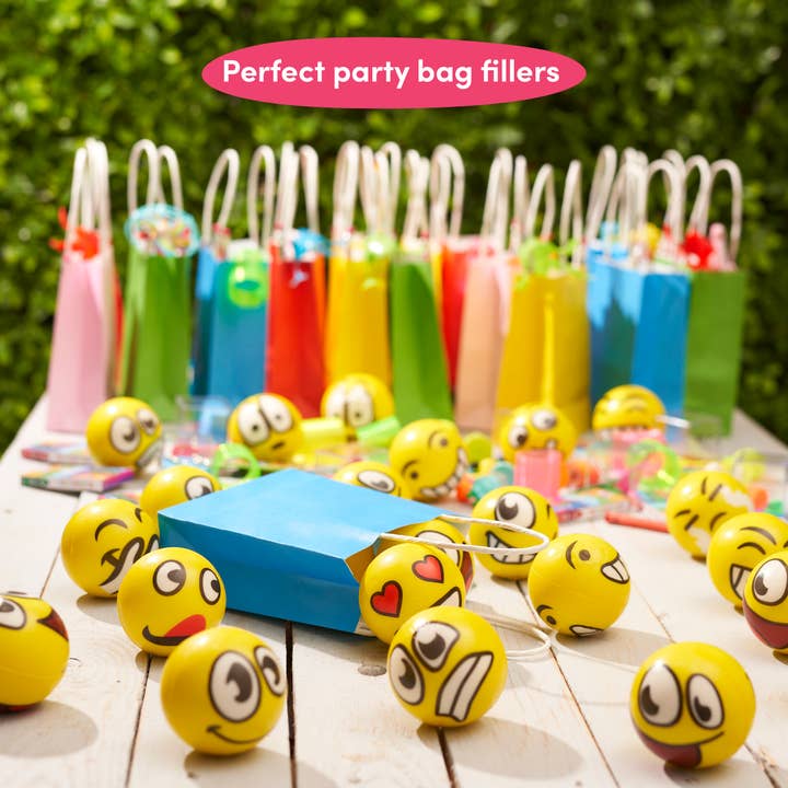 The Twiddlers - Wholesale Squishy Toy - Kids & Baby - 24 Emoji Squeeze Balls, 6cm, Sensory Toy, Party Bag Filler4