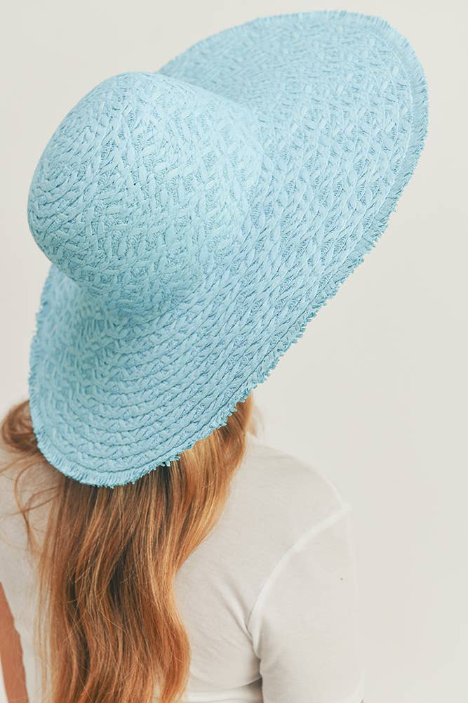 Hana - Wholesale Strohoed - Dames - Zonnehoed Solid Floppy14