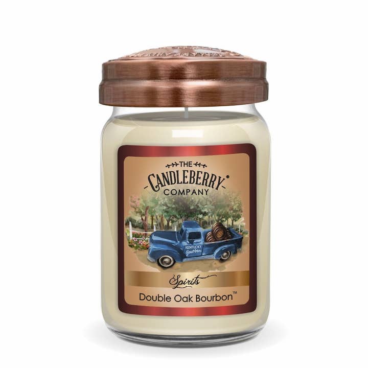 SPIRITS - Double Oak Bourbon™, Large Jar Candle for wholesale by The Candleberry Candle Company