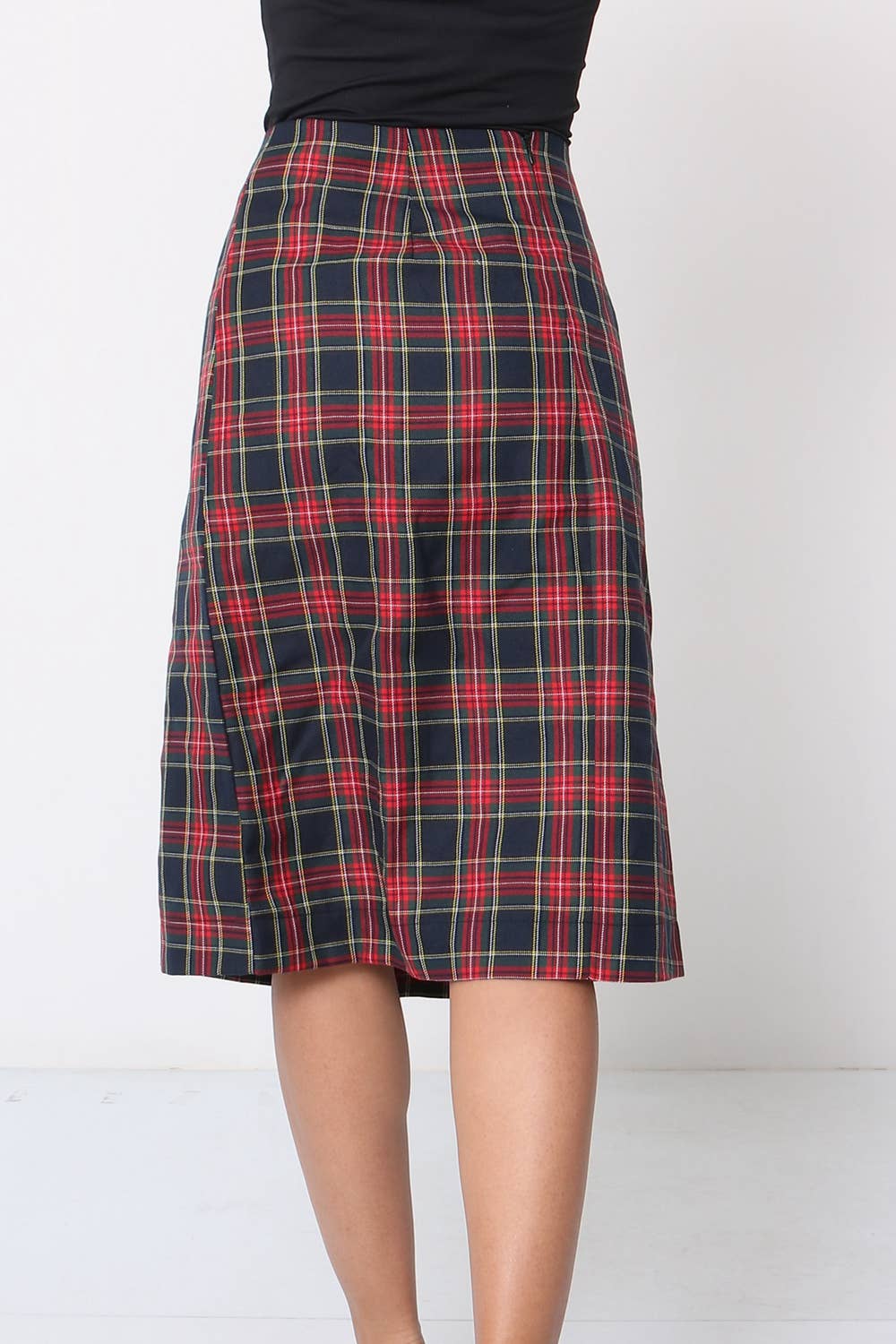 Amy & Clo Invogue – Engroshandel Nederdel - Dame – AC238 Jacquard nederdel med høj talje - plusstørrelse4