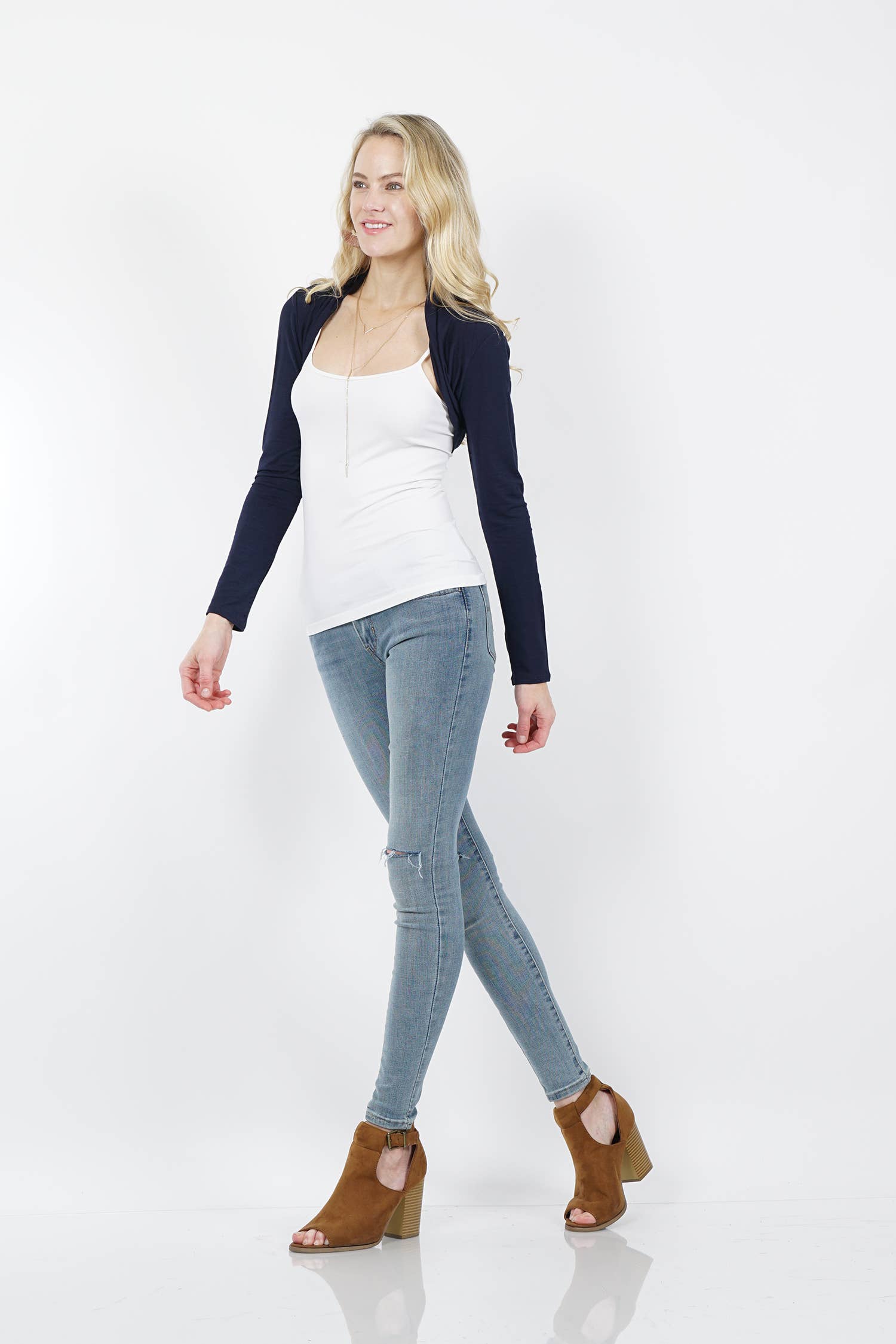 42POPS - Vendita all'ingrosso Cardigan - Donna - "...Estensione manica Bolero Cardigan7