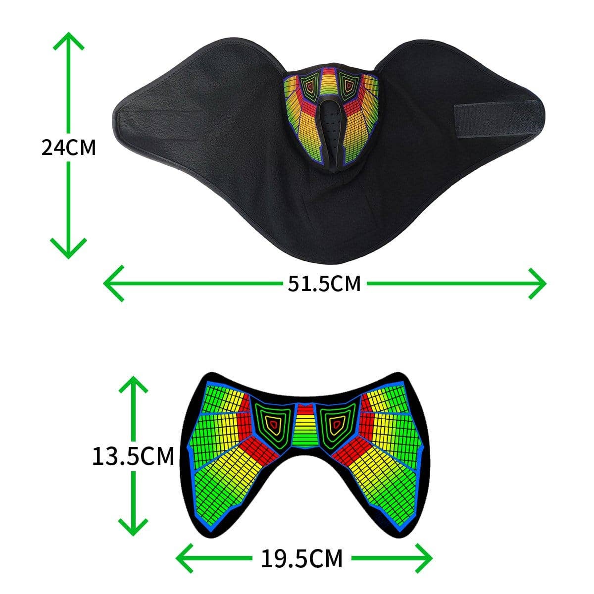 Neva Nude - Wholesale Protective Face Mask/Shield - Mugsy Beatz LED Music Activate Face Masks4