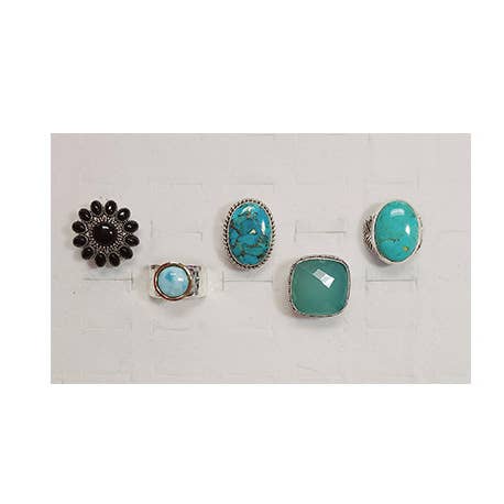 Tiramisu - Wholesale Multi-Stone Ring - Wholesale Large Statement Rings Assorted Gemstones & Sizes