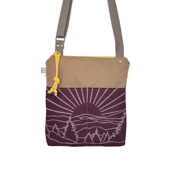 Weekdayer - Roan // Mountain Print Crossbody Bag for wholesale by Rachel Elise Studio