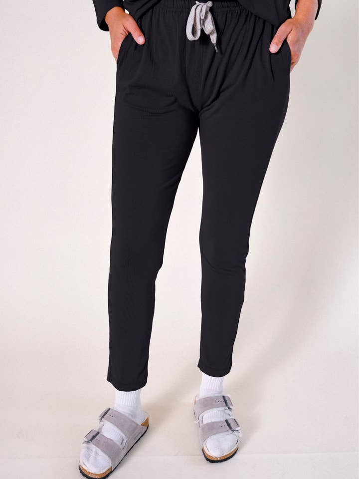 Toni PJ Pant - Black for wholesale by POPLINEN