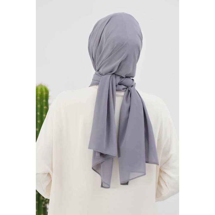 Aisha's Design - Wholesale Hijab – Women’s - Instant Chiffon Shawl Headscarf for Women with Cotton Bonnet Chiffon Turban Cap, Ready-to-Wear Soft Chiffon Shawl Instant Hijab Wrap,PS-46138