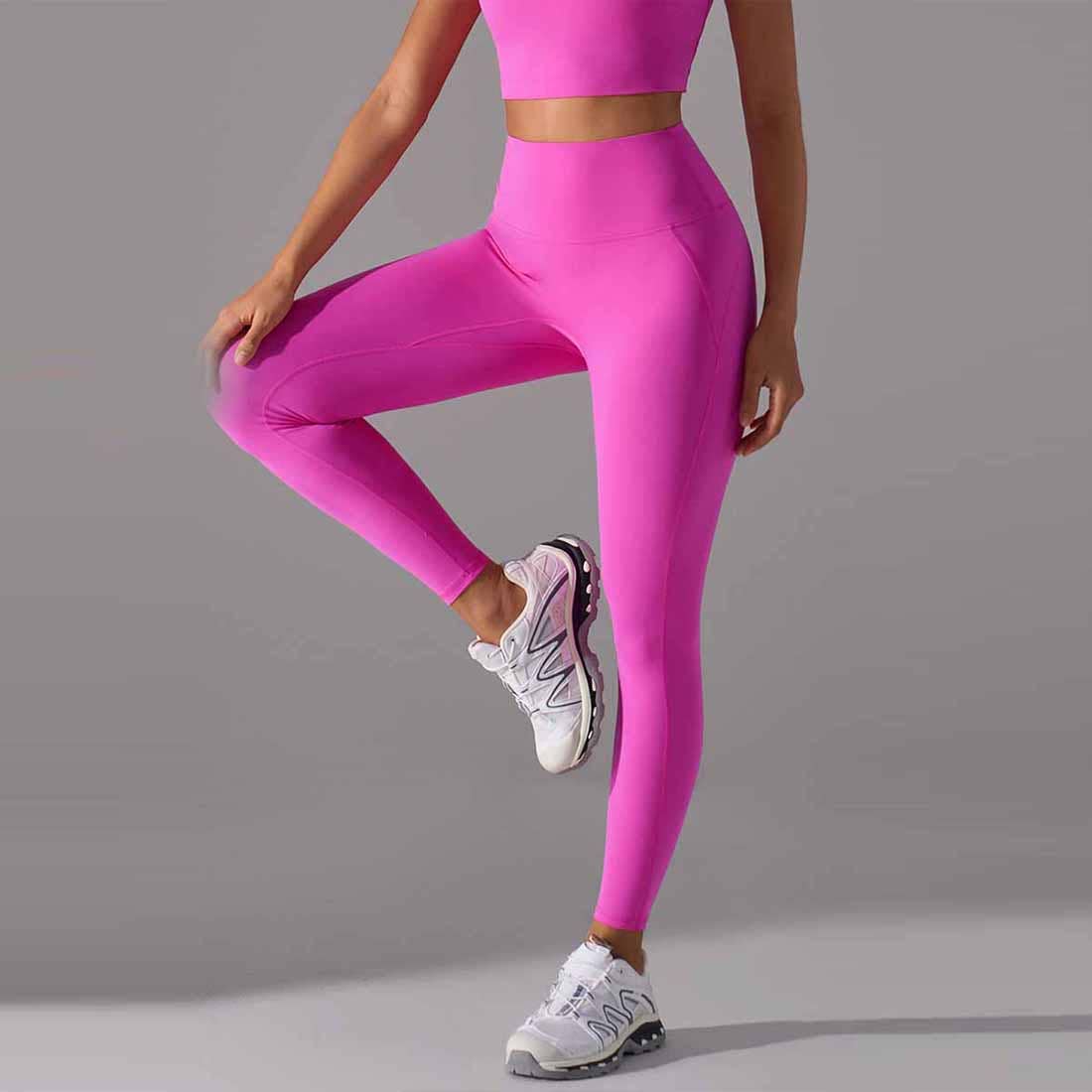 Sodalemon - Wholesale Athletic/Lounge Leggings - Women's - Women Workout Pants: 7/8 Leggings with Built-in Underwear6