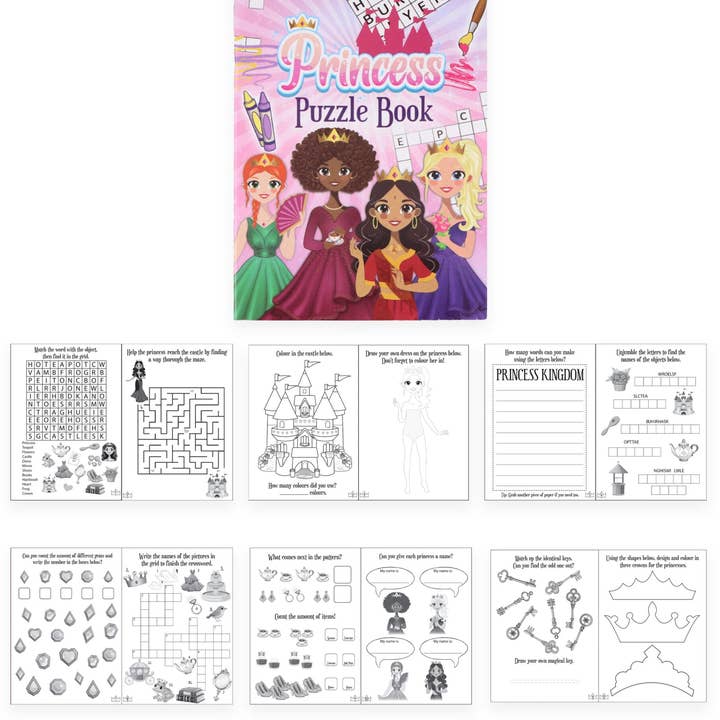 Princess Puzzle Book for wholesale by Kids Party Craft