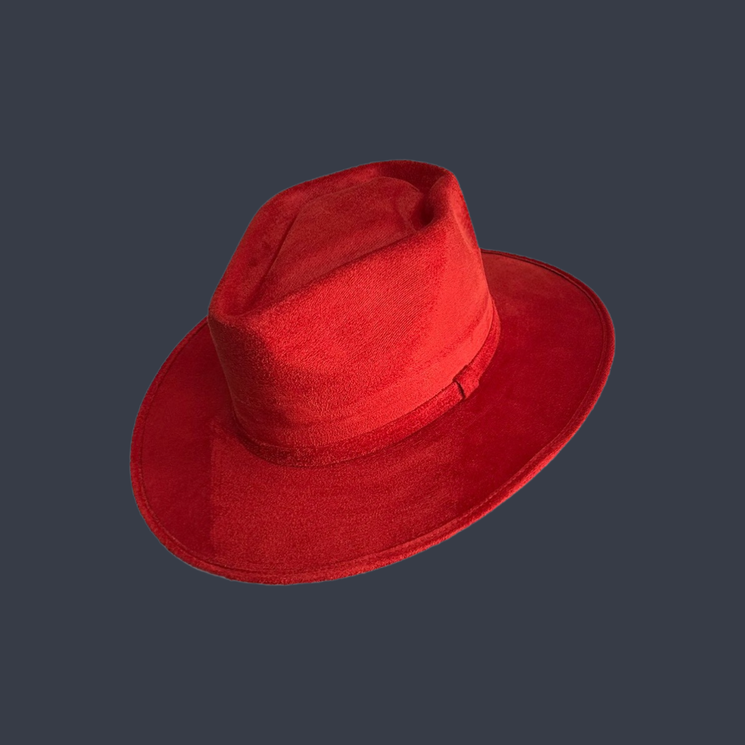 Nati Natash - Vendita all'ingrosso Fedora - Unisex - Cappello stile freccia con tesa piatta in suede vegano2