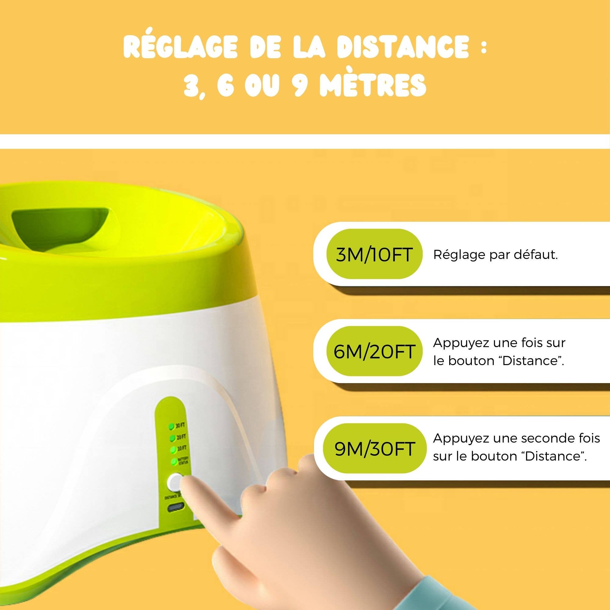 Climsom - Venta al por mayor Lanzador de pelotas - Perros - Lanzador automático de pelotas Ballouf para perros2