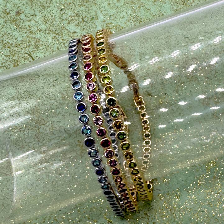 Bracelet Tennis à Lunette Jours Lumineux pour la vente par Leetie Lovendale