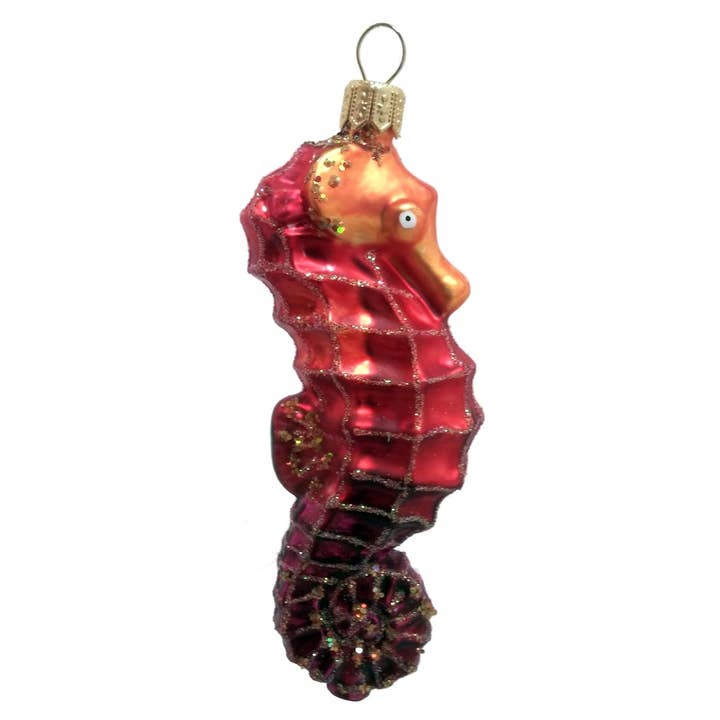 Pinnacle Peak Trading - Wholesale Ornament - Seahorse Sea Life Polish Glass Christmas Ornament