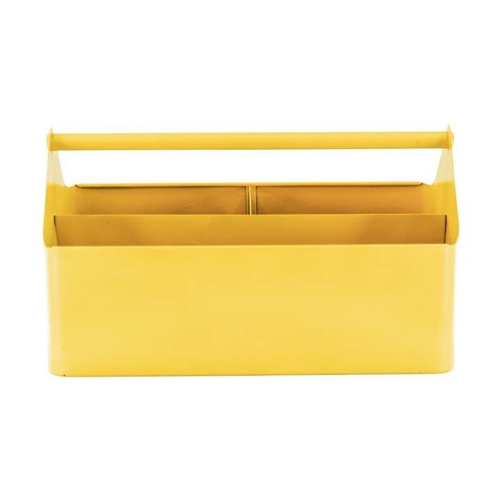 Storage Box- Organizer - Metal - Yellow - 30x17x17cm for wholesale by Housevitamin bv