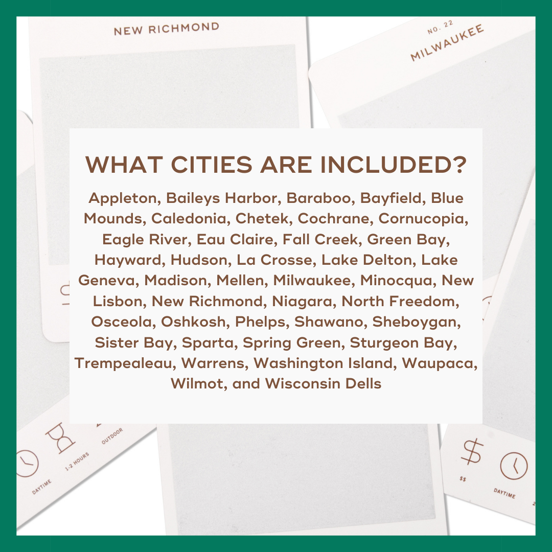 Reach International Outfitters - Wholesale Card Game - Wisconsin Adventure Bucket List7