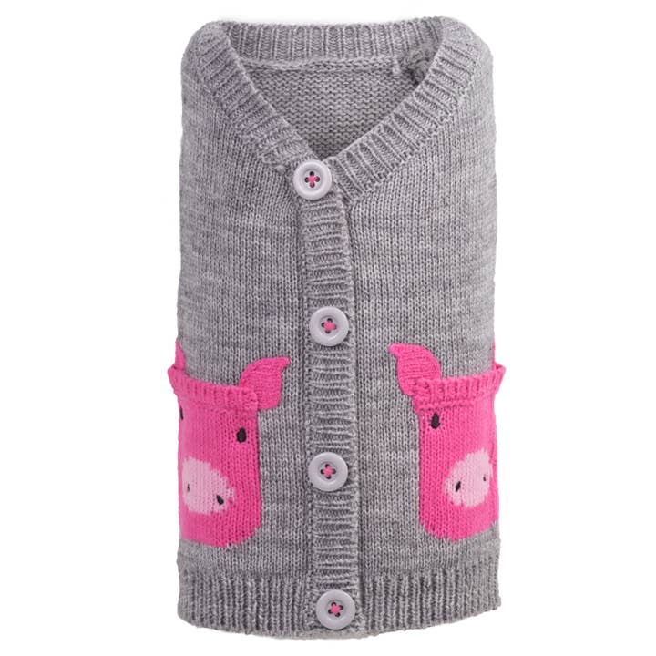 Pig Cardigan for wholesale by The Worthy Dog