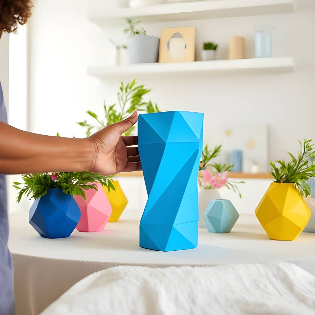 Love Laugh and Gather Together - Wholesale Vase - Angled Blessings Sculptural Vase – Shapes of Grace8