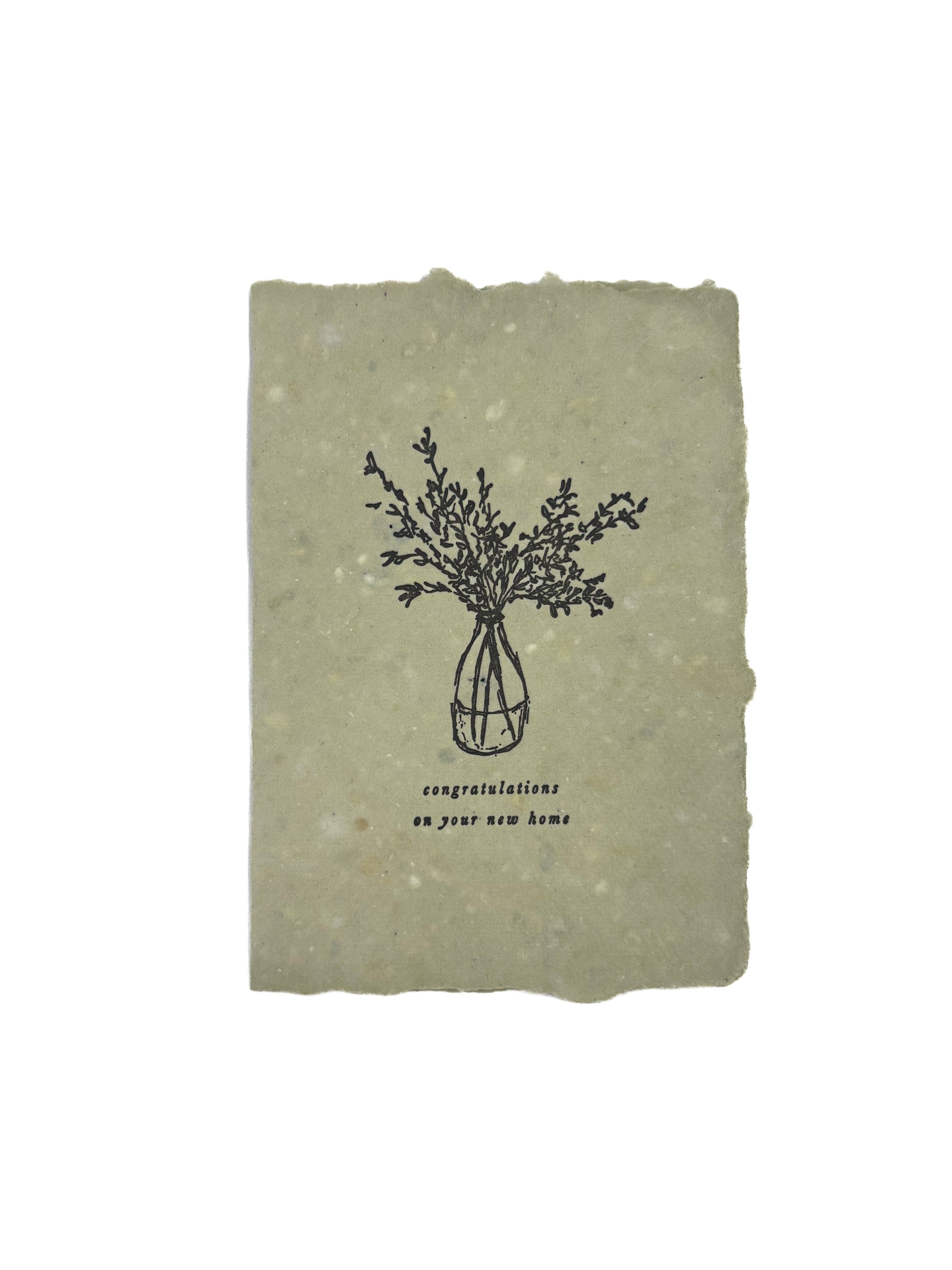 farmette - Wholesale Congratulations Card - congratulations on your new home card