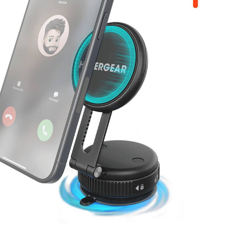 JupiterGear Home - Vendita all'ingrosso Supporto per telefono/tablet - Supporto per telefono magnetico HyperGear Mag Vac con ventosa a vuoto0