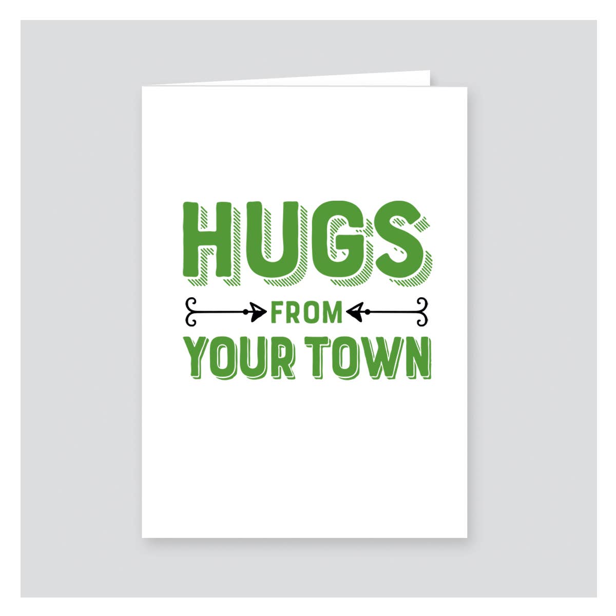 Rock Scissor Paper - Wholesale Stationery/Notecard Set - Personalized City Note Card, Hugs Name Drop Design4