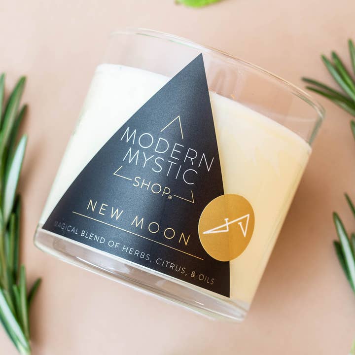 Modern Mystic Shop - Wholesale Jar/Filled Candle - New Moon Candle0