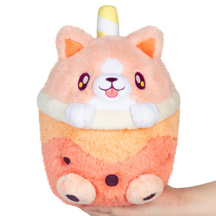Squishable - Vente Peluche – enfant et bébé - Thé à bulles Mini Squishable Corgi