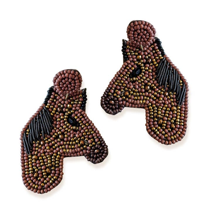What The Buck Horse Earrings for wholesale by Viv&Lou