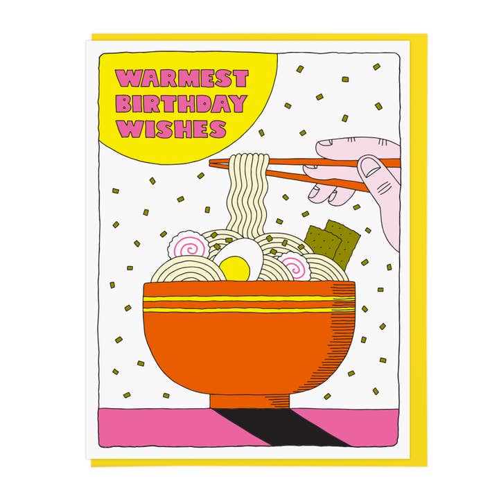 Warmest Birthday Wishes Ramen for wholesale by Lucky Horse Press
