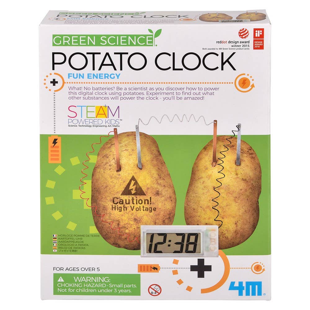 The Toy Network - Wholesale DIY Craft Kit - Kids - Green Science/Potato Clock4