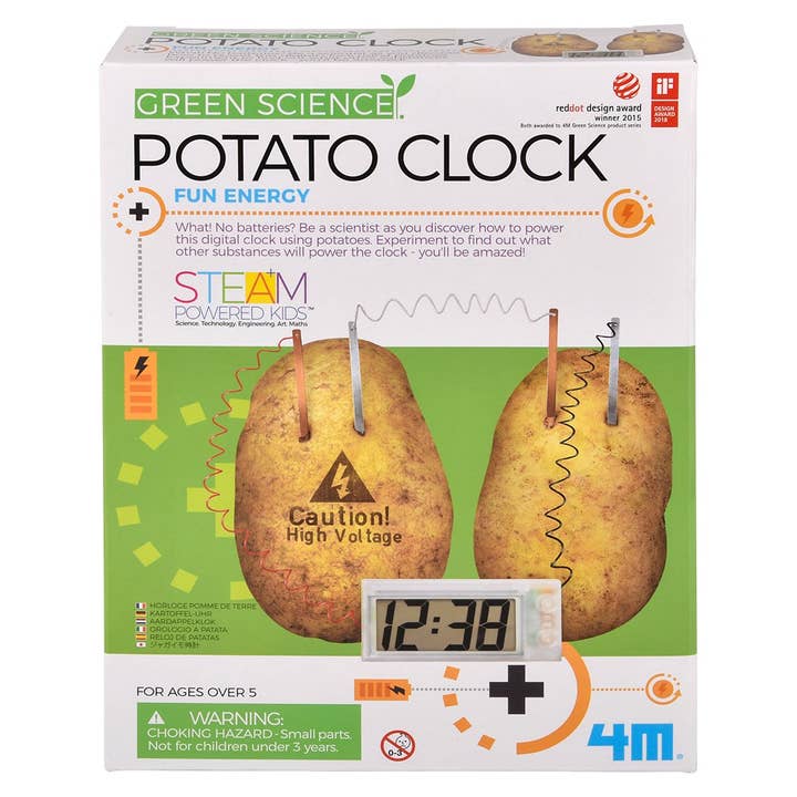 The Toy Network - Wholesale DIY Craft Kit - Kids - Green Science/Potato Clock4