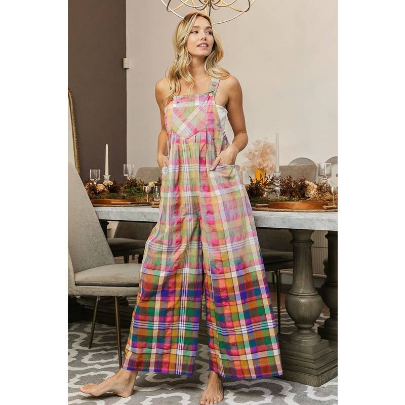 STAINED GLASS DIP DYE EFFECT BLEACHED VINTAGE OVERALLS for wholesale on Faire10