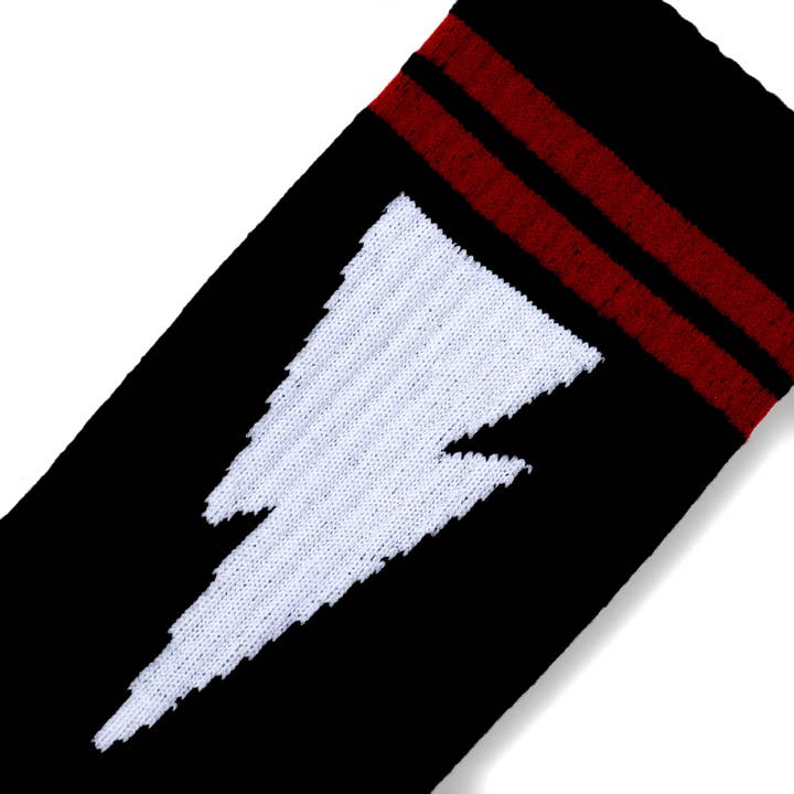 SOCCO – Engroshandel Strømper - Unisex – SOCCO Organics | Mike Vallely Økologiske Lyn | Røde Striber1