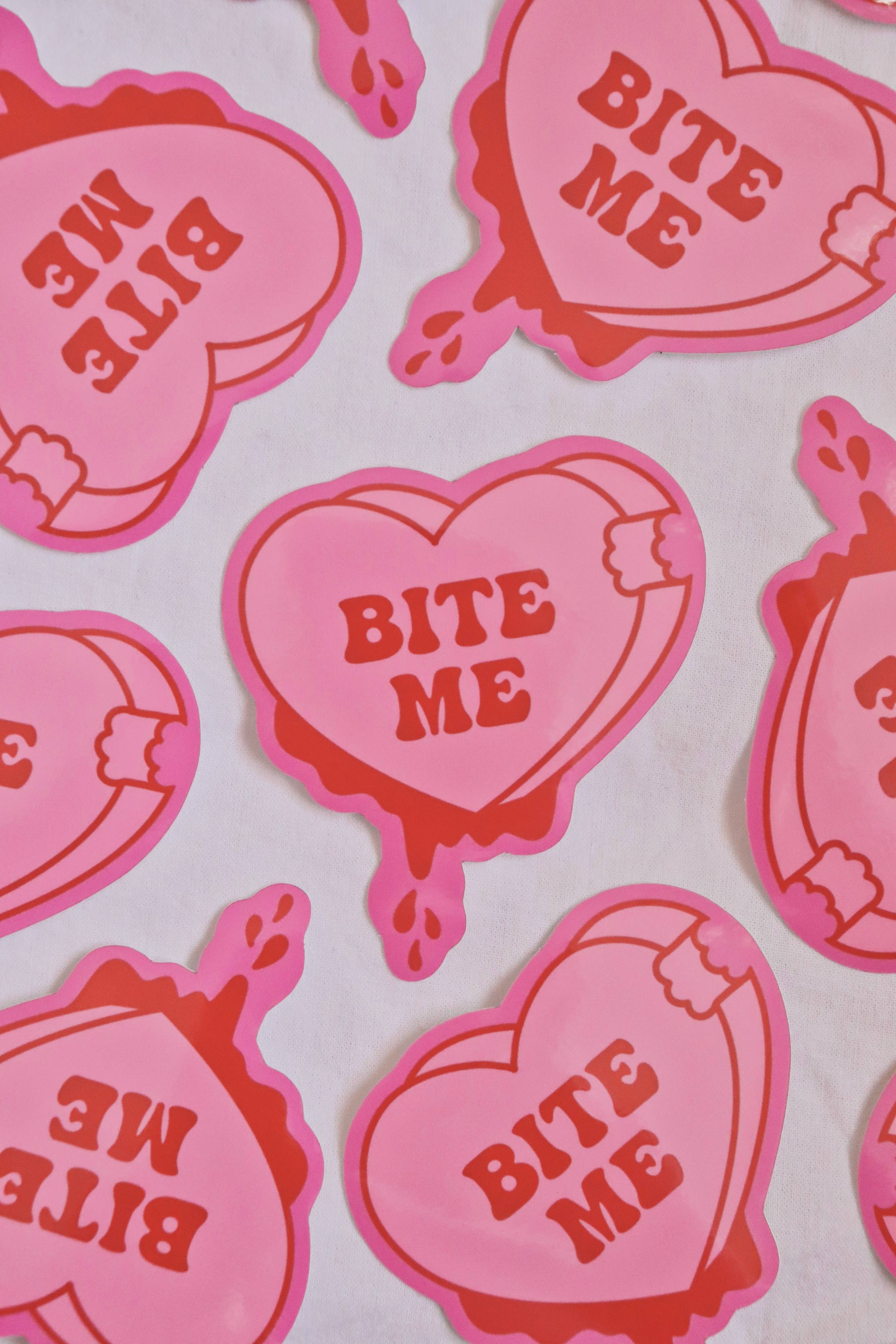 Day Dreamer Studios - Wholesale Sticker - Bite Me Candy Heart | Glossy Waterproof Vinyl Sticker8